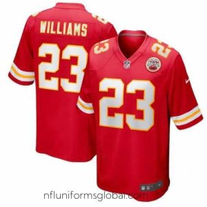 Ravishing Men's Nike Kansas City Chiefs Joshua Williams #23 Red Stitched NFL Jersey
