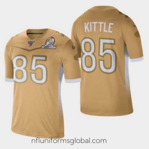 Alluring Men's San Francisco 49ers #85 George Kittle 2020 NFC Pro Bowl Game Jersey