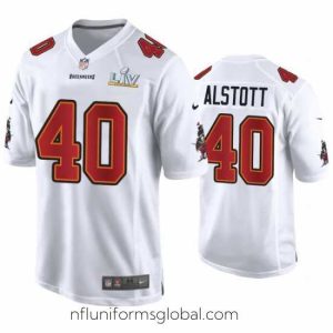 Sumptuous Mike Alstott Buccaneers White Super Bowl Lv Game Fashion Jersey