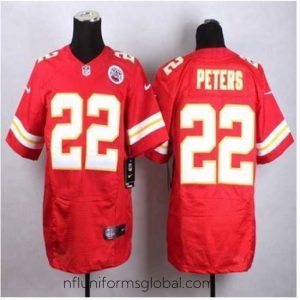 Exquisite New Kansas City Chiefs #22 Marcus Peters Red Team Color Stitched NFL Elite Jersey