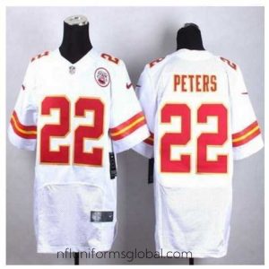 Irresistible New Kansas City Chiefs #22 Marcus Peters White Stitched NFL Elite Jersey