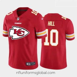 Stunning Nike Chiefs 10 Tyreek Hill Red Team Big Logo Vapor Untouchable Limited Jersey