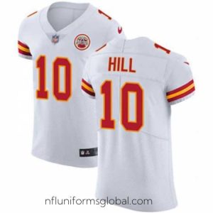 Exquisite Nike Chiefs #10 Tyreek Hill White Mens Stitched NFL Vapor Untouchable Elite Jersey