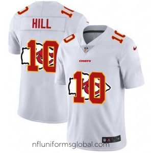 Irresistible Nike Chiefs 10 Tyreek Hill White Shadow Logo Limited Jersey