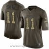 Stunning Nike Chiefs #11 Alex Smith Green Stitched NFL Limited Salute to Service Jersey