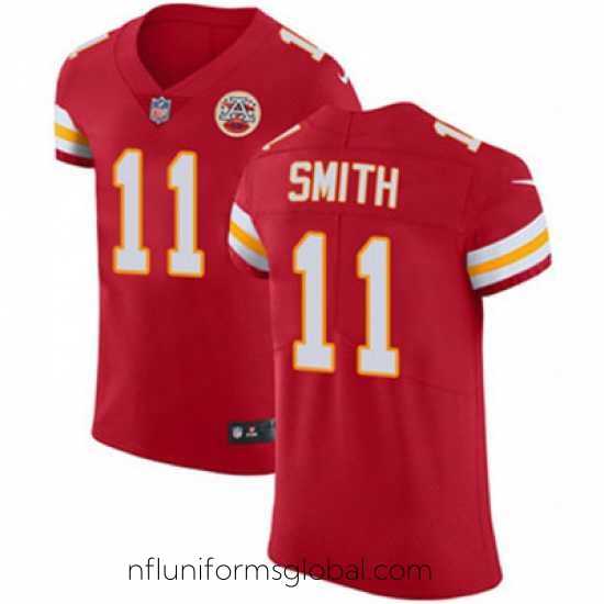 Gorgeous Nike Chiefs #11 Alex Smith Red Team Color Mens Stitched NFL Vapor Untouchable Elite Jersey