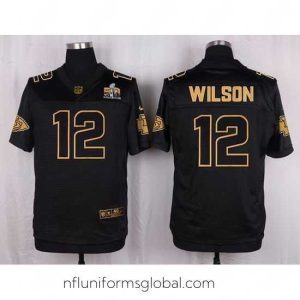Ravishing Nike Chiefs #12 Albert Wilson Black Mens Stitched NFL Elite Pro Line Gold Collection Jersey