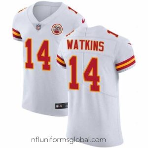 Sumptuous Nike Chiefs #14 Sammy Watkins White Mens Stitched NFL Vapor Untouchable Elite Jersey