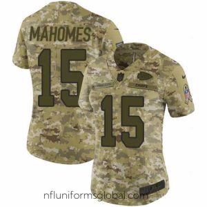 Gorgeous Nike Chiefs #15 Patrick Mahomes Camo Stitched NFL Limited 2018 Salute to Service Jersey
