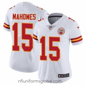 Gorgeous Nike Chiefs #15 Patrick Mahomes White Womens Stitched NFL Vapor Untouchable Limited Jersey