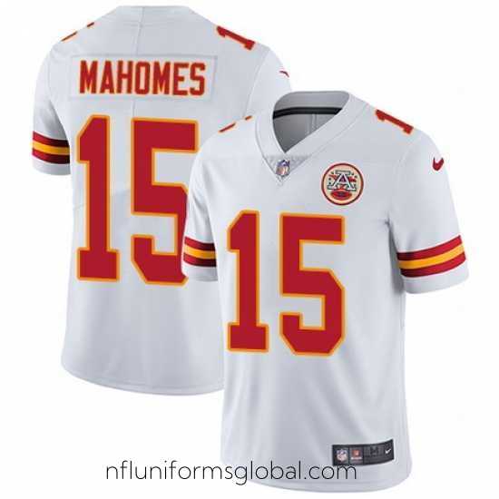 Gorgeous Nike Chiefs #15 Patrick Mahomes White Stitched NFL Vapor Untouchable Limited Jersey