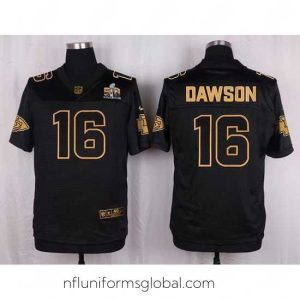 Divine Nike Chiefs #16 Len Dawson Black Mens Stitched NFL Elite Pro Line Gold Collection Jersey