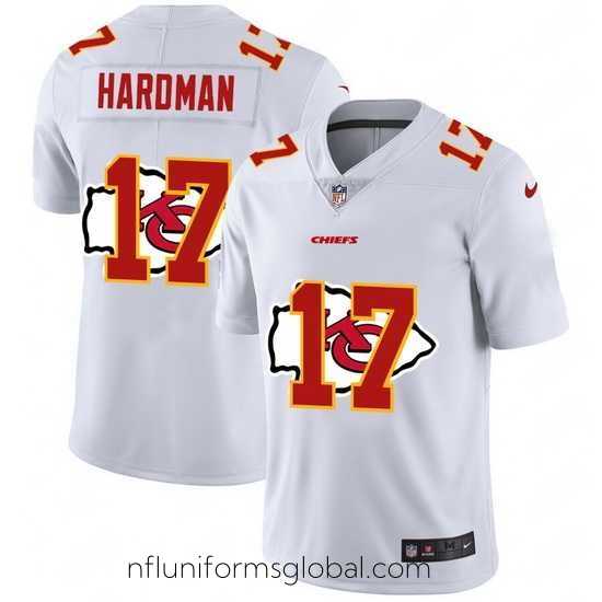 Captivating Nike Chiefs 17 Mecole Hardman White Shadow Logo Limited Jersey