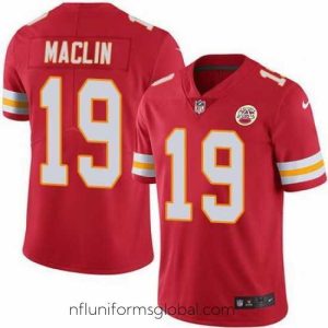 Stunning Nike Chiefs #19 Jeremy Maclin Red Mens Stitched NFL Limited Rush Jersey