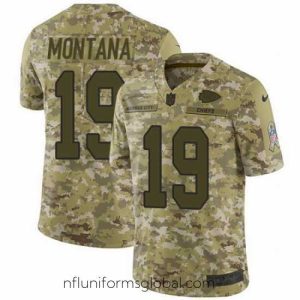 Irresistible Nike Chiefs #19 Joe Montana Camo Mens Stitched NFL Limited 2018 Salute To Service Jersey