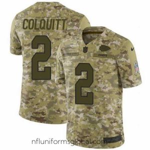 Ravishing Nike Chiefs #2 Dustin Colquitt Camo Mens Stitched NFL Limited 2018 Salute To Service Jersey