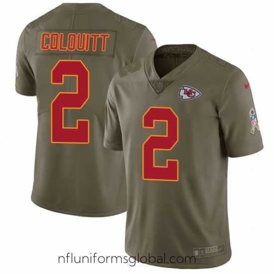 Alluring Nike Chiefs #2 Dustin Colquitt Olive Mens Stitched NFL Limited 2017 Salute to Service Jersey