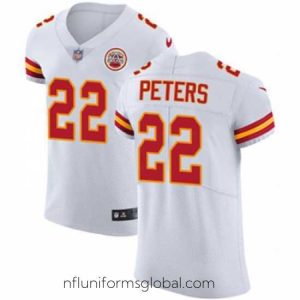 Irresistible Nike Chiefs #22 Marcus Peters White Mens Stitched NFL Vapor Untouchable Elite Jersey