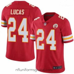 Stunning Nike Chiefs 24 Jordan Lucas Red Vapor Untouchable Limited Jersey