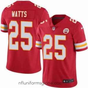 Gorgeous Nike Chiefs #25 Armani Watts Red Team Color Mens Stitched NFL Vapor Untouchable Limited Jersey
