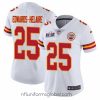 Enchanting Nike Chiefs 25 Clyde Edwards Helaire White Bound Stitched NFL Vapor Untouchable Limited 2024 Super Bowl LVIII Jersey
