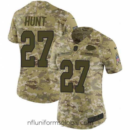 Exquisite Nike Chiefs #27 Kareem Hunt Camo Stitched NFL Limited 2018 Salute to Service Jersey