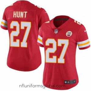 Sumptuous Nike Chiefs #27 Kareem Hunt Red Team Color Womens Stitched NFL Vapor Untouchable Limited Jersey