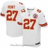 Alluring Nike Chiefs #27 Kareem Hunt White Mens Stitched NFL Elite Jersey