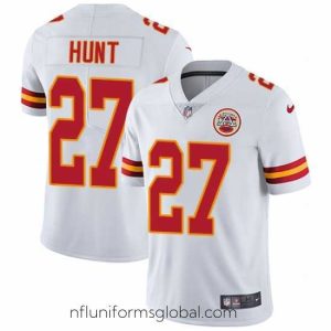 Enchanting Nike Chiefs #27 Kareem Hunt White Mens Stitched NFL Vapor Untouchable Limited Jersey