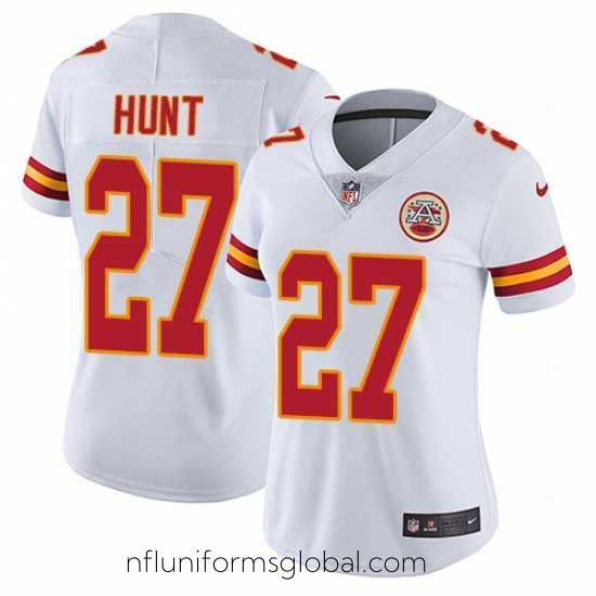Sumptuous Nike Chiefs #27 Kareem Hunt White Womens Stitched NFL Vapor Untouchable Limited Jersey