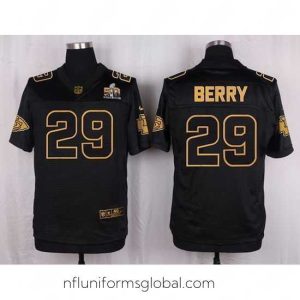 Captivating Nike Chiefs #29 Eric Berry Black Mens Stitched NFL Elite Pro Line Gold Collection Jersey