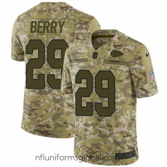 Ravishing Nike Chiefs #29 Eric Berry Camo Mens Stitched NFL Limited 2018 Salute To Service Jersey