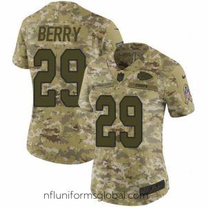 Stunning Nike Chiefs #29 Eric Berry Camo Stitched NFL Limited 2018 Salute to Service Jersey