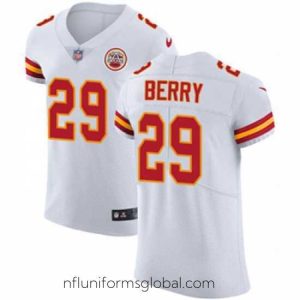 Divine Nike Chiefs #29 Eric Berry White Mens Stitched NFL Vapor Untouchable Elite Jersey