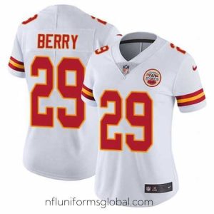 Ravishing Nike Chiefs #29 Eric Berry White Womens Stitched NFL Vapor Untouchable Limited Jersey