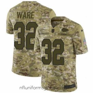 Exquisite Nike Chiefs #32 Spencer Ware Camo Mens Stitched NFL Limited 2018 Salute To Service Jersey