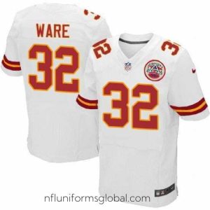 Ravishing Nike Chiefs #32 Spencer Ware White Mens Stitched NFL Elite Jersey