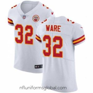 Exquisite Nike Chiefs #32 Spencer Ware White Mens Stitched NFL Vapor Untouchable Elite Jersey