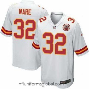 Ravishing Nike Chiefs #32 Spencer Ware White Stitched NFL Elite Jersey