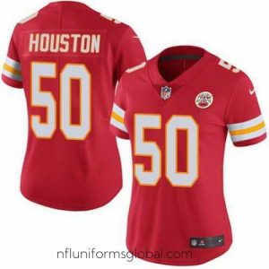 Ravishing Nike Chiefs #50 Justin Houston Red Womens Stitched NFL Limited Rush Jersey