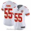 Stunning Nike Chiefs #55 Dee Ford White Womens Stitched NFL Vapor Untouchable Limited Jersey