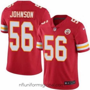 Divine Nike Chiefs #56 Derrick Johnson Red Mens Stitched NFL Limited Rush Jersey