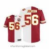 Sumptuous Nike Chiefs #56 Derrick Johnson Red White Mens Stitched NFL Elite Split Jersey