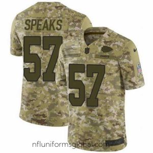 Irresistible Nike Chiefs #57 Breeland Speaks Camo Mens Stitched NFL Limited 2018 Salute To Service Jersey