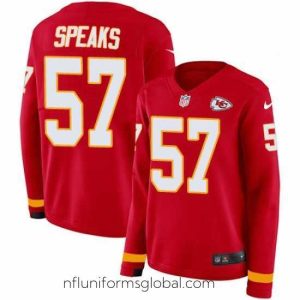 Sumptuous Nike Chiefs #57 Breeland Speaks Red Team Color Stitched NFL Jersey