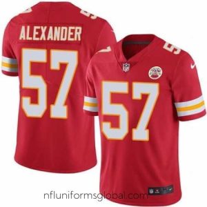 Exquisite Nike Chiefs #57 D J  Alexander Red Team Color Mens Stitched NFL Vapor Untouchable Limited Jersey