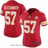 Stunning Nike Chiefs #57 D J  Alexander Red Team Color Womens Stitched NFL Vapor Untouchable Limited Jersey