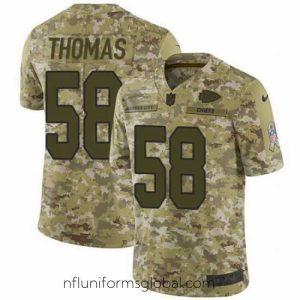 Divine Nike Chiefs #58 Derrick Thomas Camo Mens Stitched NFL Limited 2018 Salute To Service Jersey
