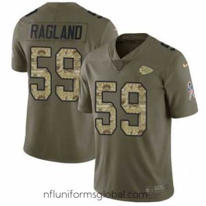 Enchanting Nike Chiefs #59 Reggie Ragland Olive Camo Stitched NFL Limited 2017 Salute to Service Jersey