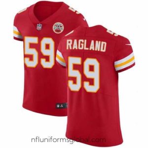 Captivating Nike Chiefs #59 Reggie Ragland Red Team Color Mens Stitched NFL Vapor Untouchable Elite Jersey